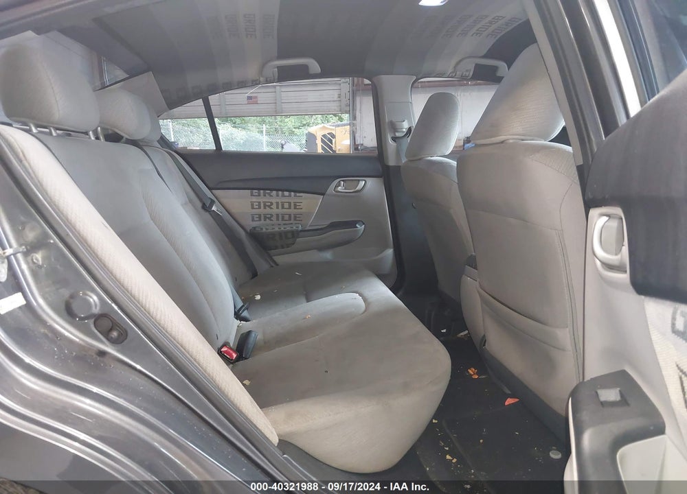 2013 HONDA CIVIC LX VIN: 19XFB2E50DE048602