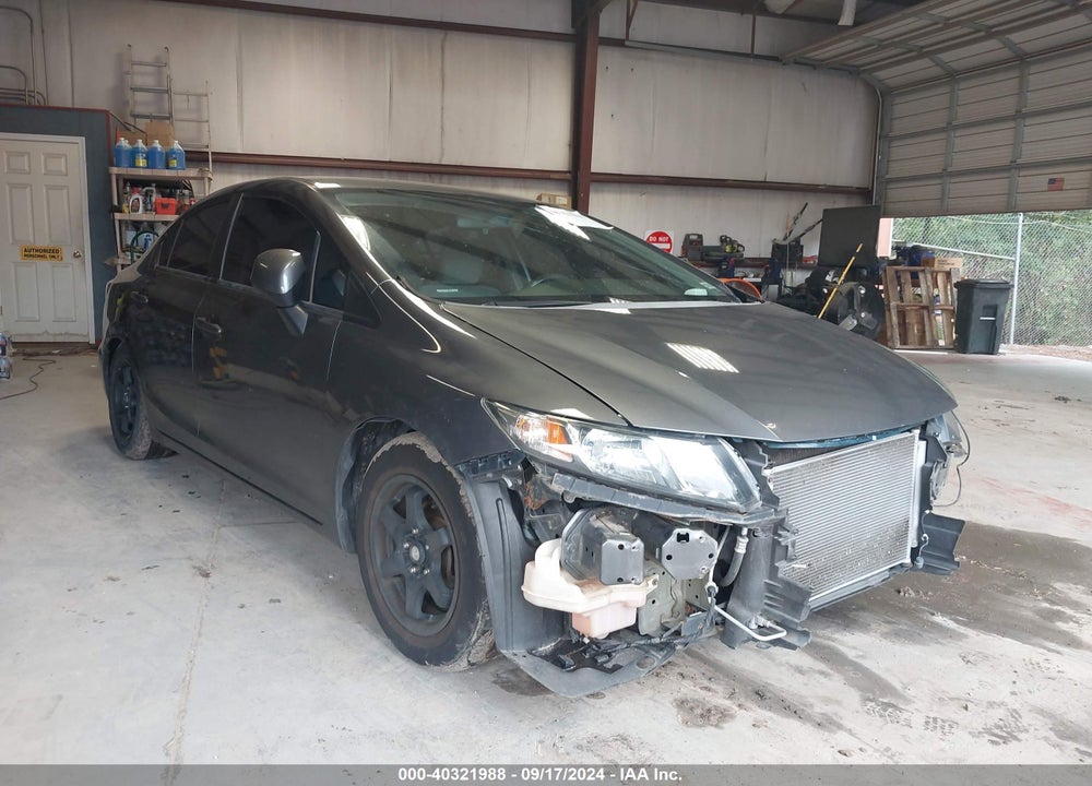 2013 HONDA CIVIC LX VIN: 19XFB2E50DE048602
