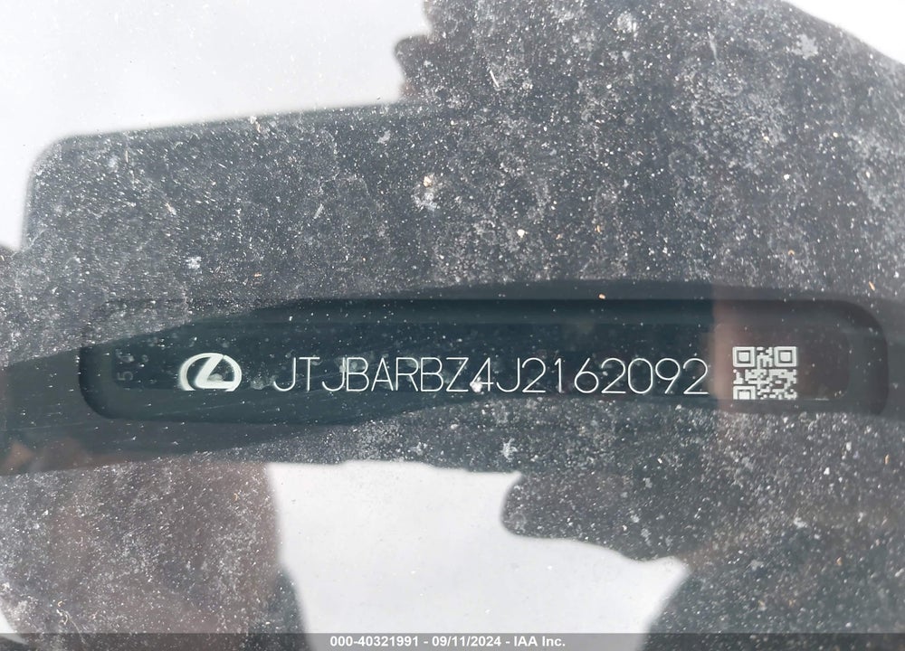 2018 LEXUS NX 300 VIN: JTJBARBZ4J2162092