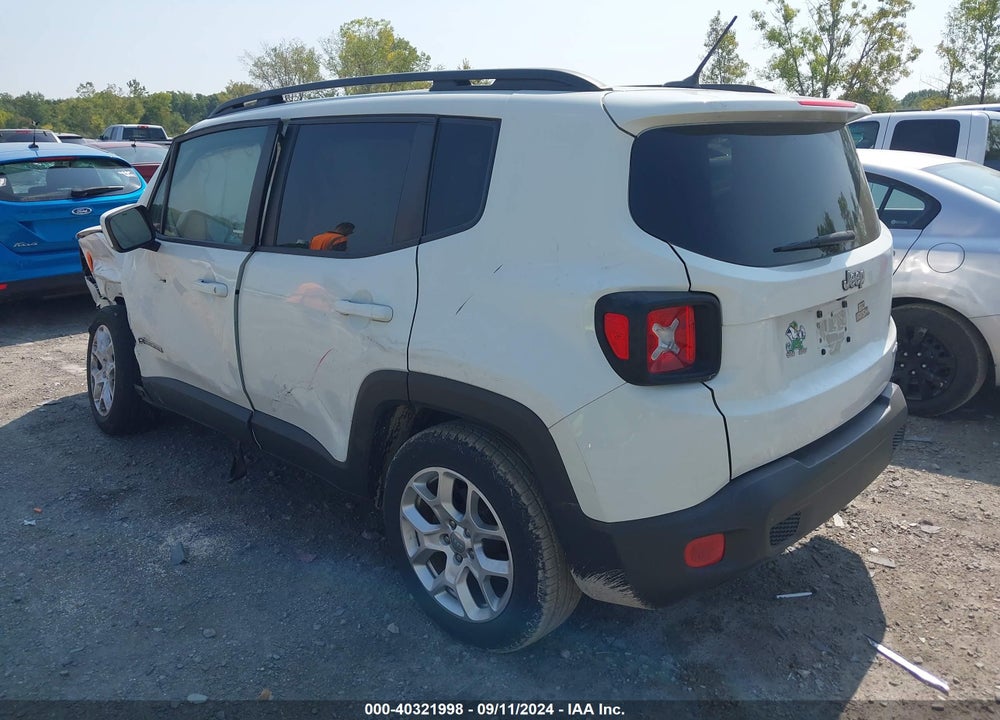 2017 JEEP RENEGADE LATITUDE FWD VIN: ZACCJABB9HPF03174