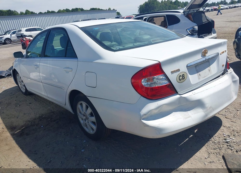 2002 TOYOTA CAMRY XLE V6 VIN: 4T1BF30K12U025989