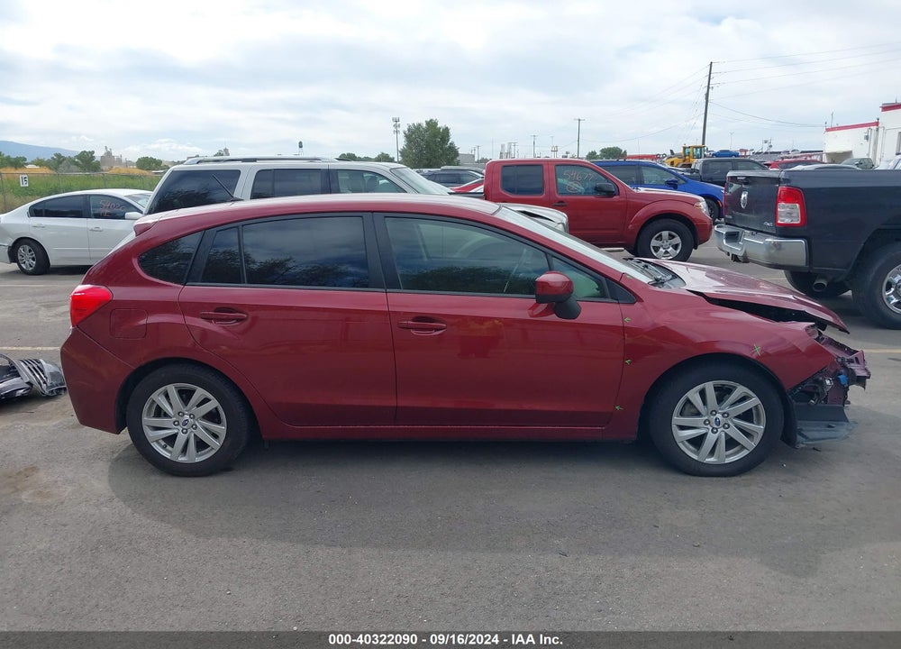 2016 SUBARU IMPREZA 2.0I PREMIUM VIN: JF1GPAB69G8272257
