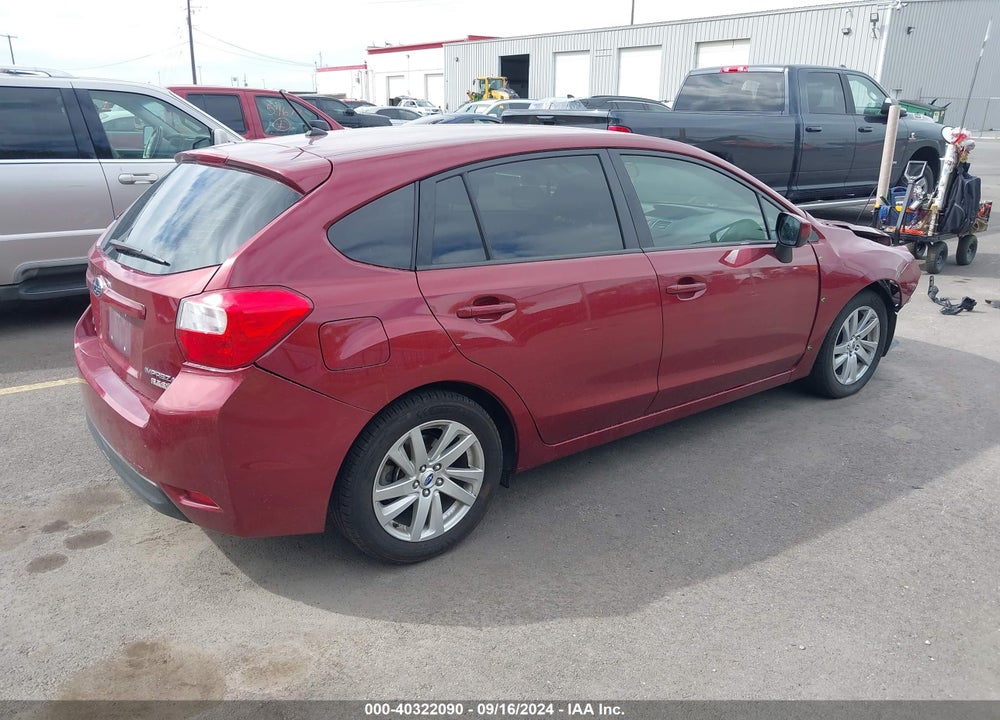 2016 SUBARU IMPREZA 2.0I PREMIUM VIN: JF1GPAB69G8272257