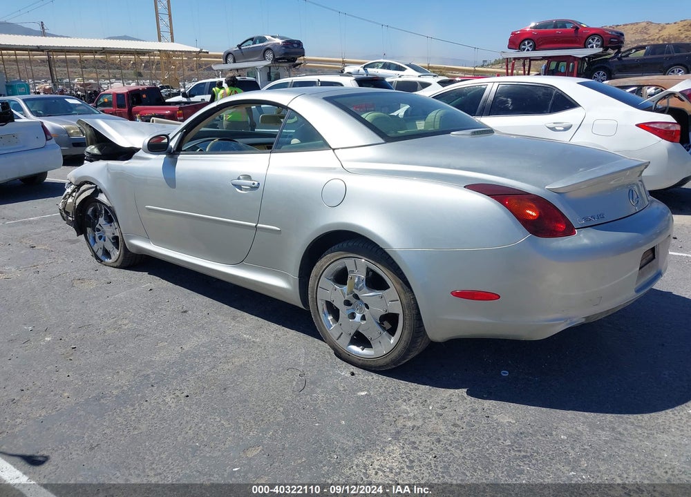 2002 LEXUS SC 430 VIN: JTHFN48Y320029135