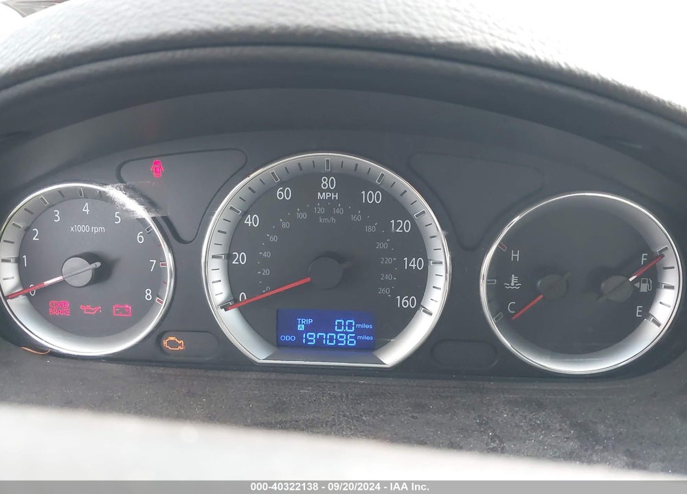2009 HYUNDAI SONATA SE V6 VIN: 5NPEU46F39H469659