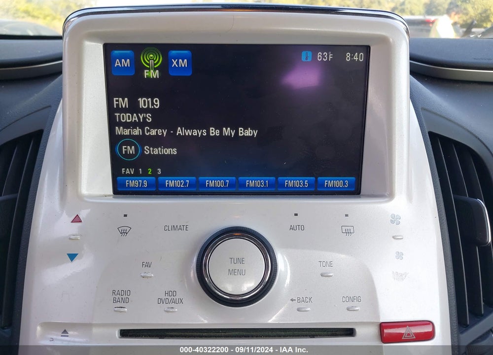 2011 CHEVROLET VOLT VIN: 1G1RC6E43BU103818