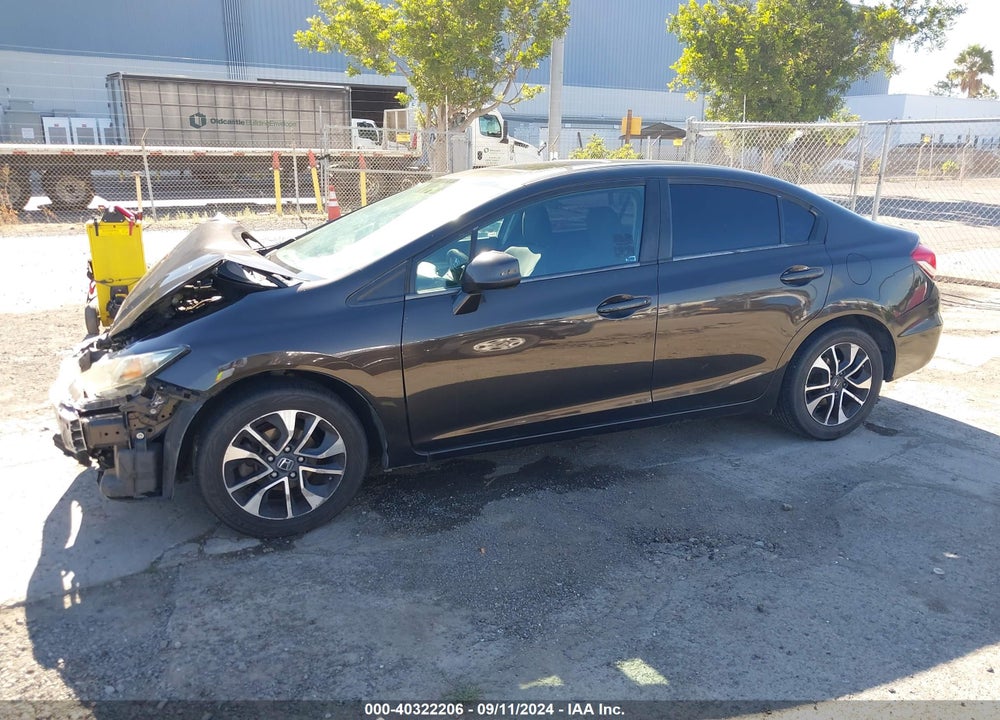 2013 HONDA CIVIC EX VIN: 19XFB2F84DE219232