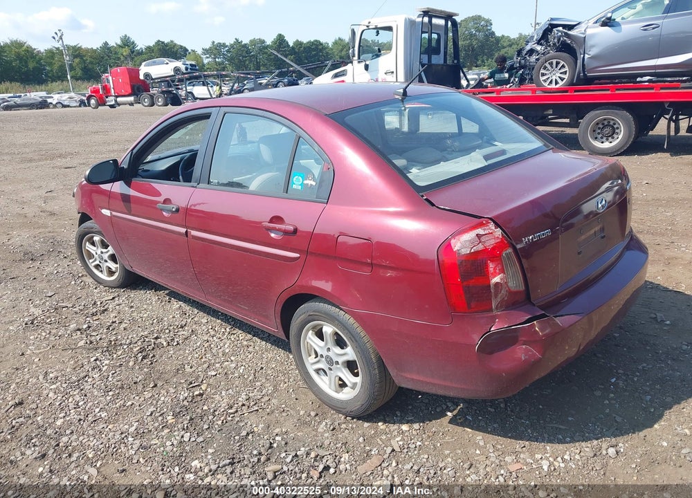 2007 HYUNDAI ACCENT GLS VIN: KMHCN46C37U087091