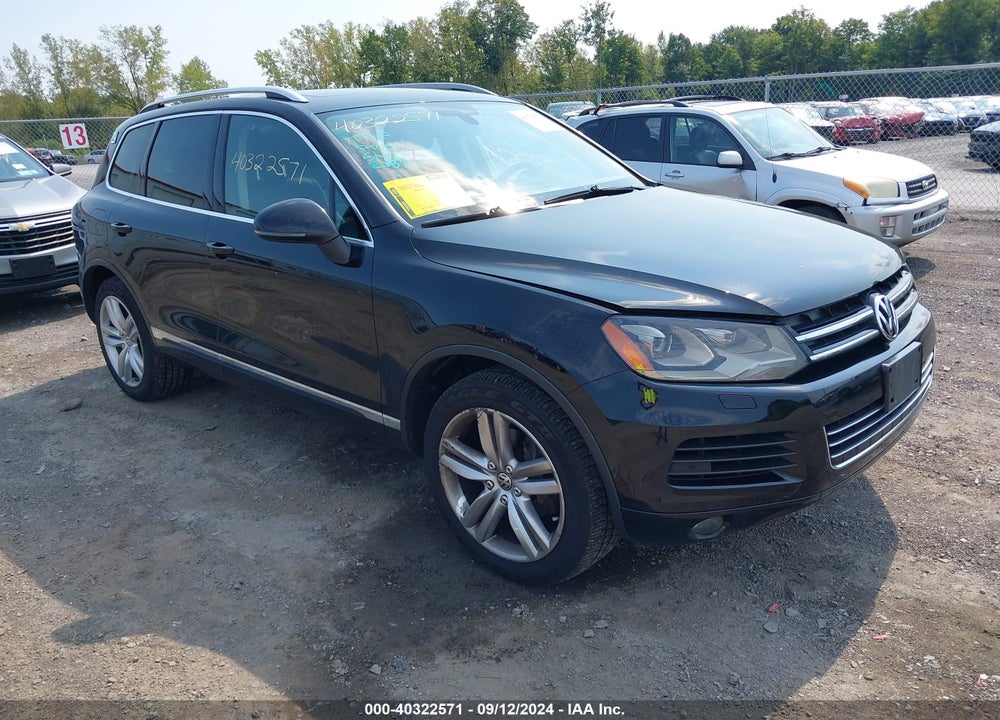 2012 VOLKSWAGEN TOUAREG VR6 EXECUTIVE VIN: WVGEF9BP8CD007404