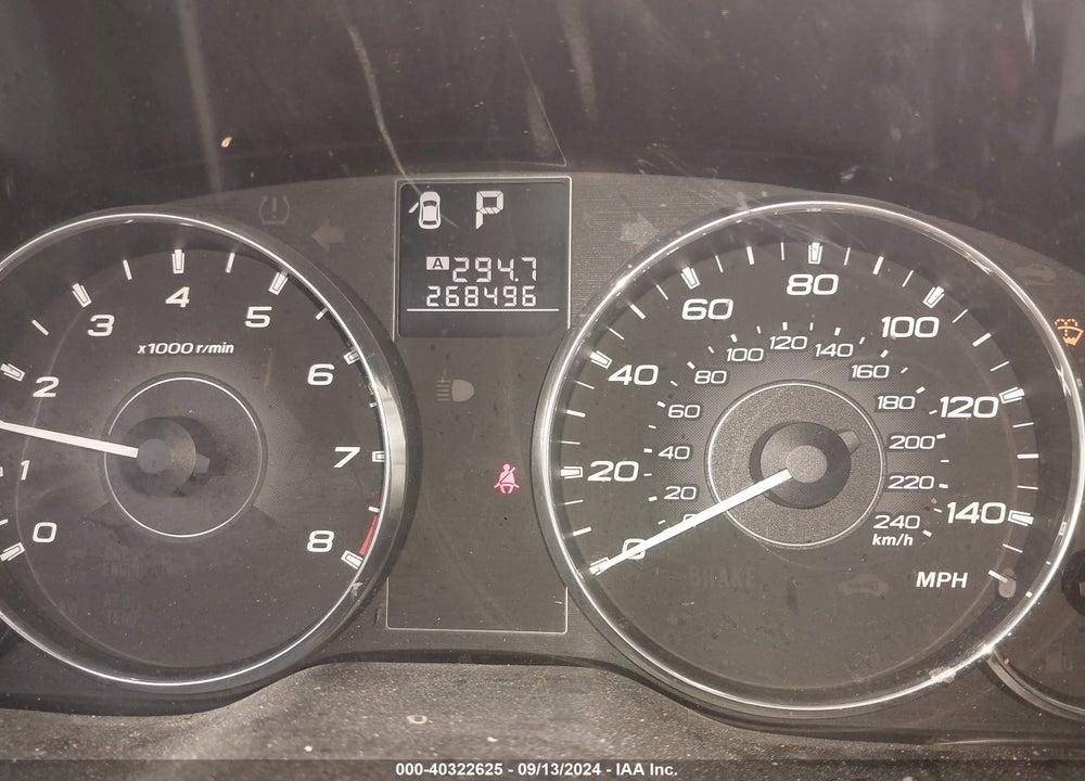 2012 SUBARU LEGACY 2.5I VIN: 4S3BMCA60C3027302
