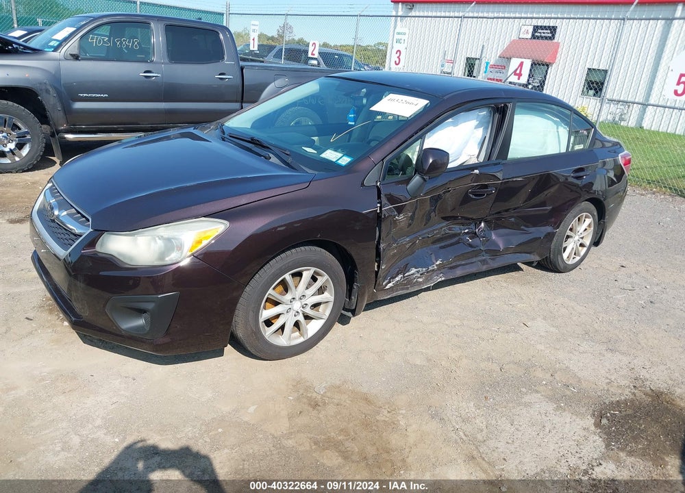2013 SUBARU IMPREZA 2.0I PREMIUM VIN: JF1GJAC60DH014222
