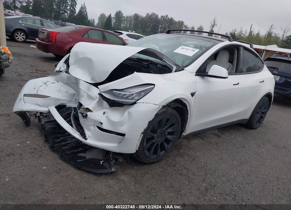 2021 TESLA MODEL Y LONG RANGE DUAL MOTOR ALL-WHEEL DRIVE VIN: 5YJYGAEE4MF228681