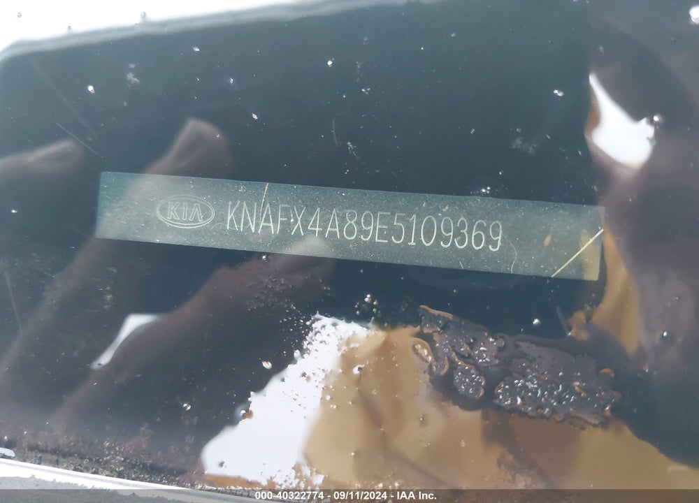 2014 KIA FORTE EX VIN: KNAFX4A89E5109369