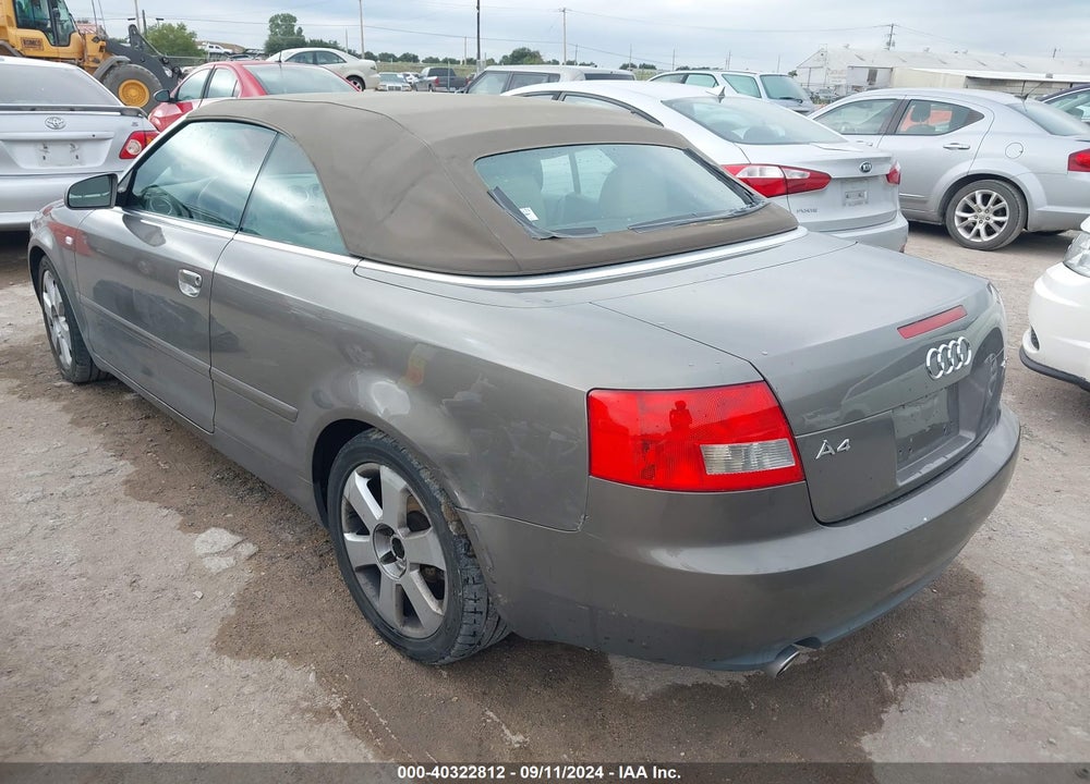 2005 AUDI A4 1.8T VIN: WAUAC48H65K016189
