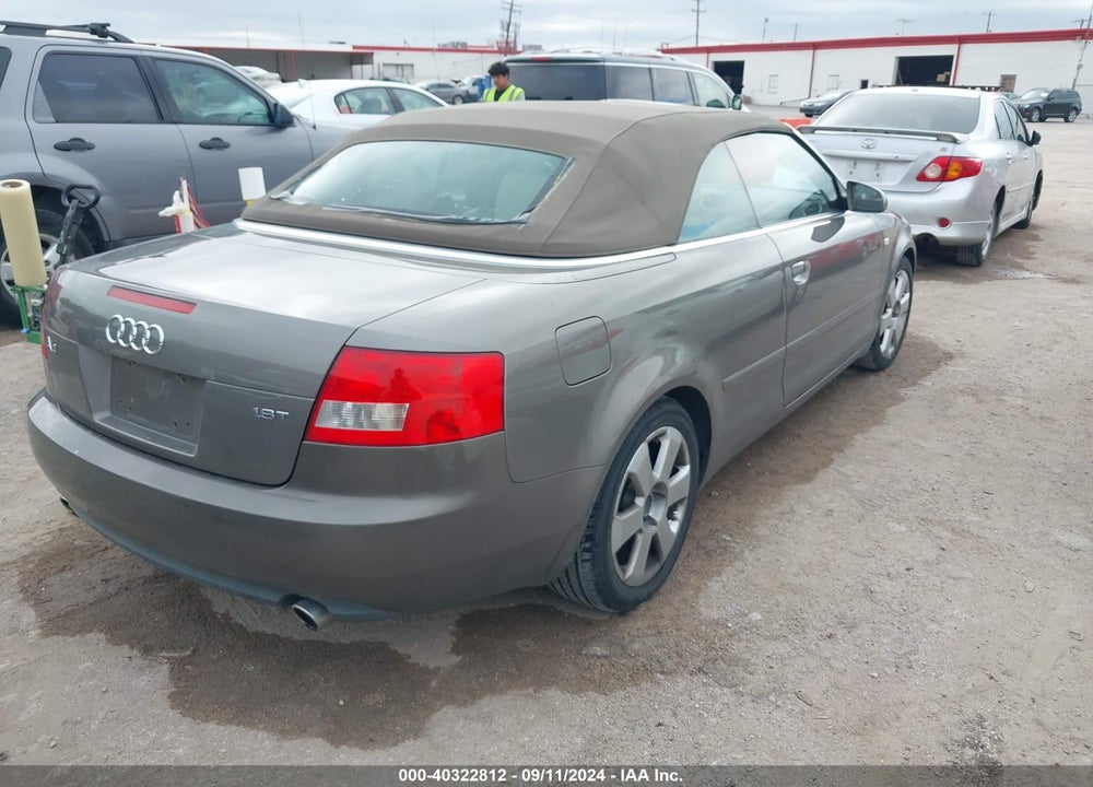 2005 AUDI A4 1.8T VIN: WAUAC48H65K016189