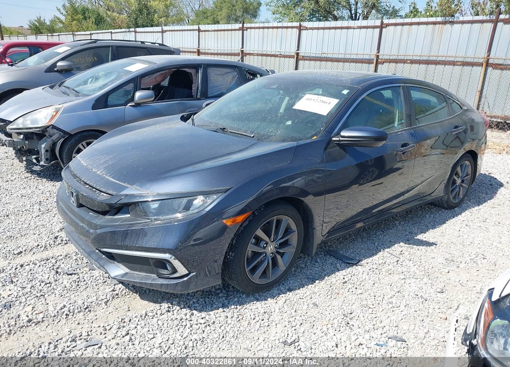 2019 HONDA CIVIC EX-L VIN: 2HGFC1F7XKH650904
