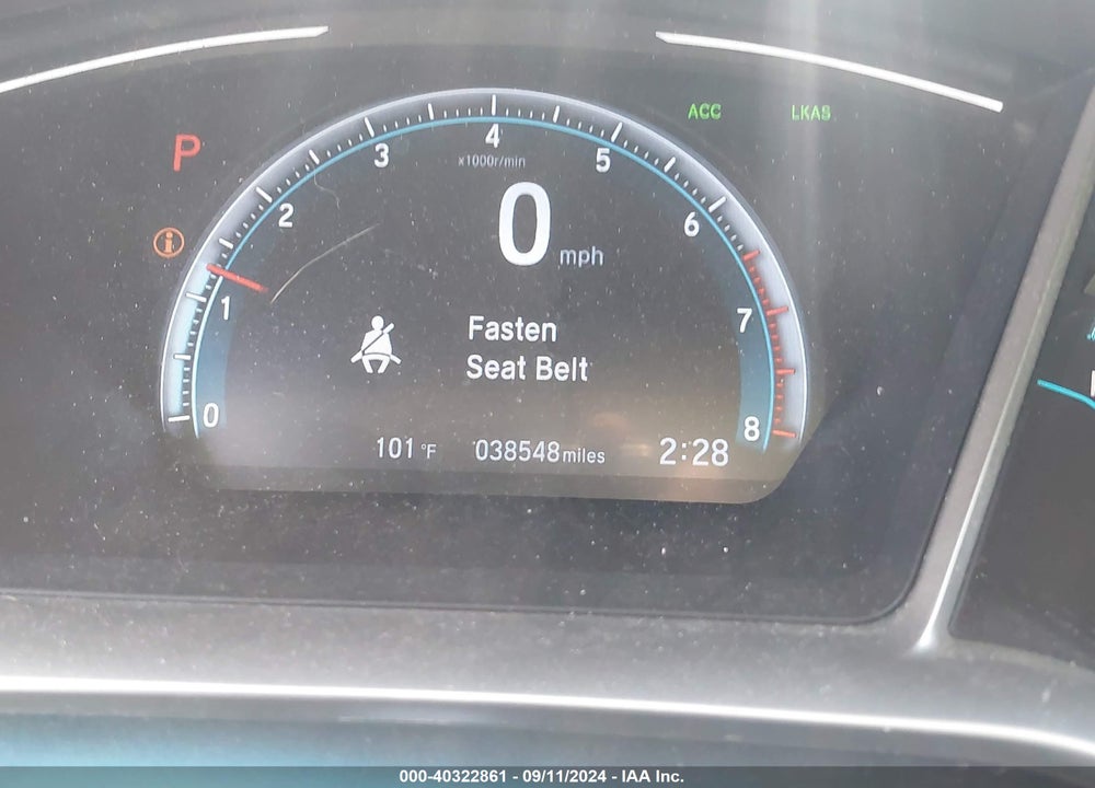 2019 HONDA CIVIC EX-L VIN: 2HGFC1F7XKH650904