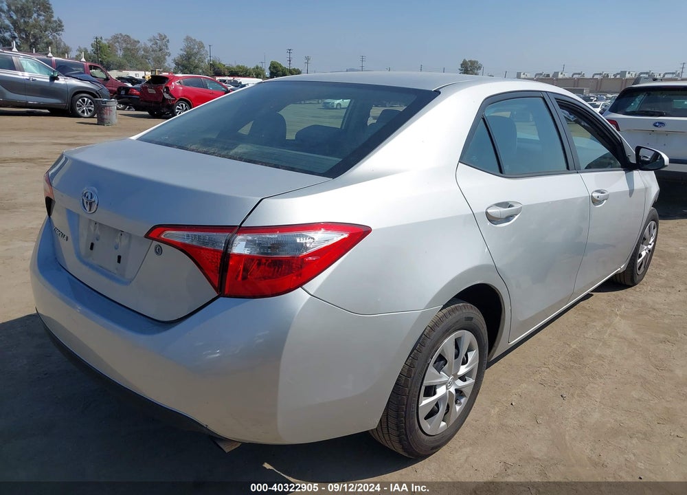 2014 TOYOTA COROLLA L VIN: 5YFBURHEXEP106471