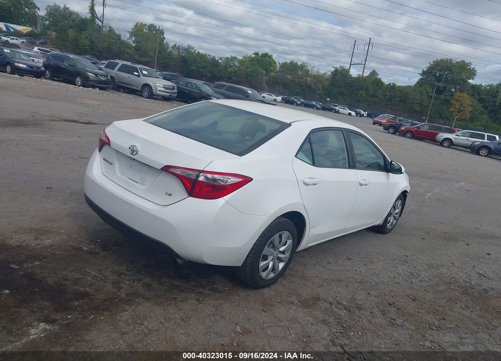 2015 TOYOTA COROLLA LE VIN: 2T1BURHE0FC328390
