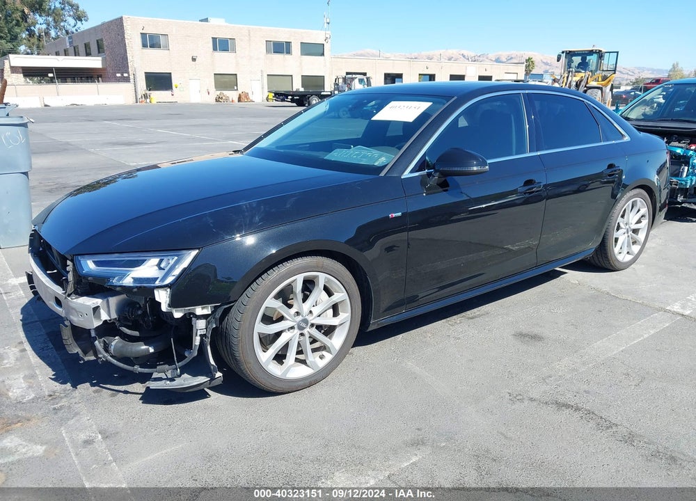 2019 AUDI A4 45 PREMIUM VIN: WAUENAF4XKN011484
