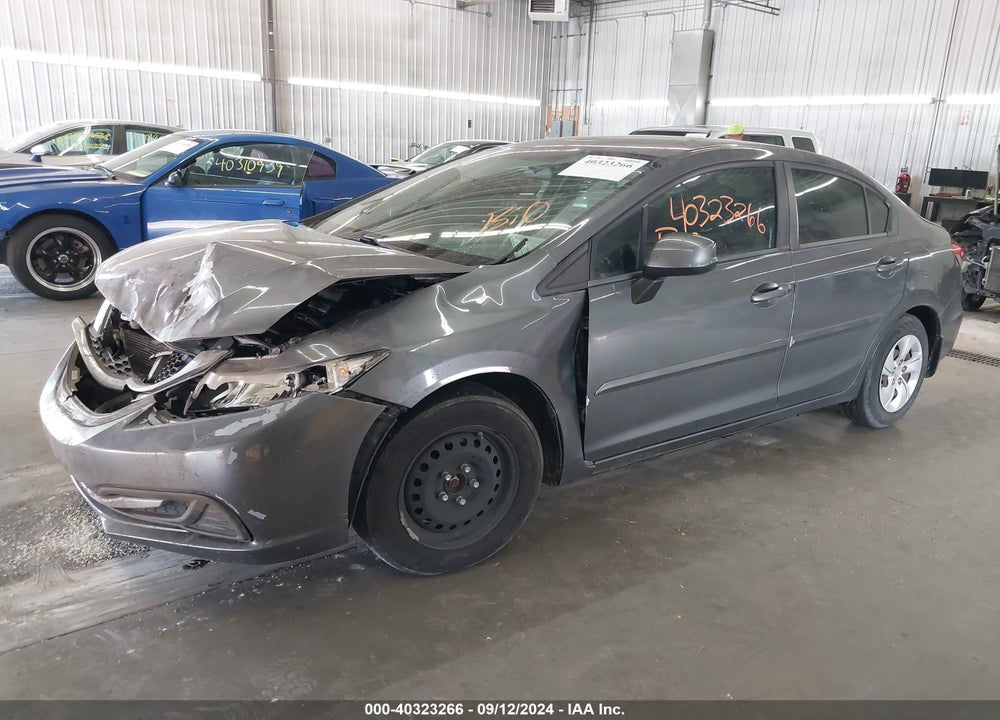 2013 HONDA CIVIC LX VIN: 2HGFB2F57DH548194