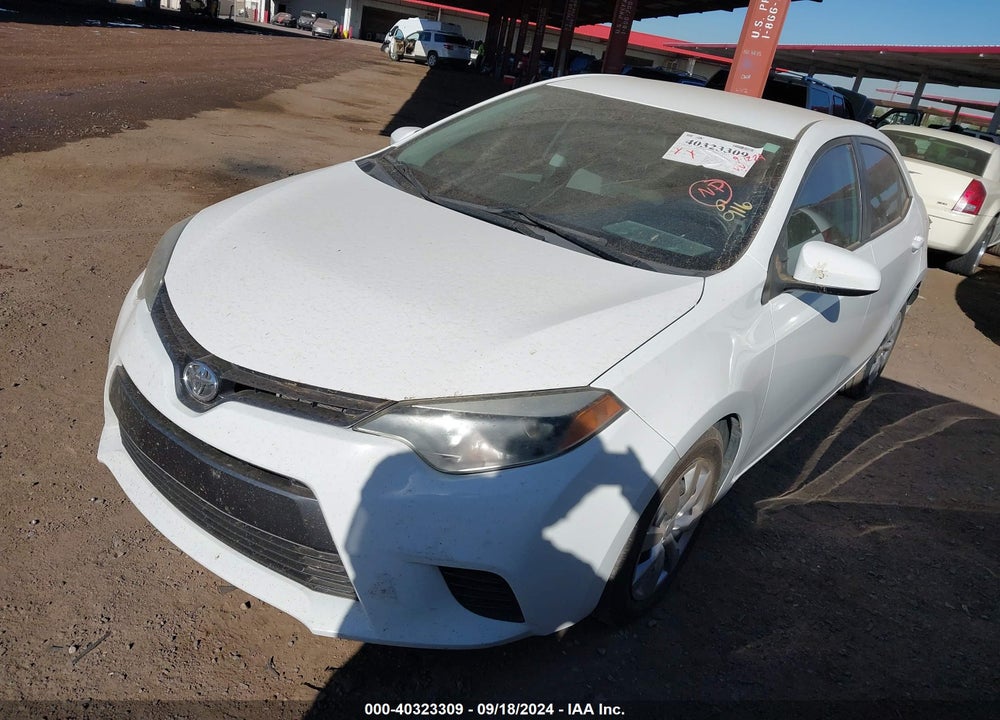 2016 TOYOTA COROLLA LE VIN: 5YFBURHE7GP367835
