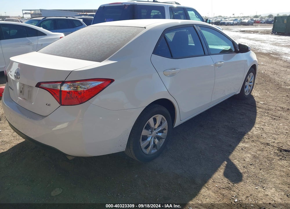2016 TOYOTA COROLLA LE VIN: 5YFBURHE7GP367835