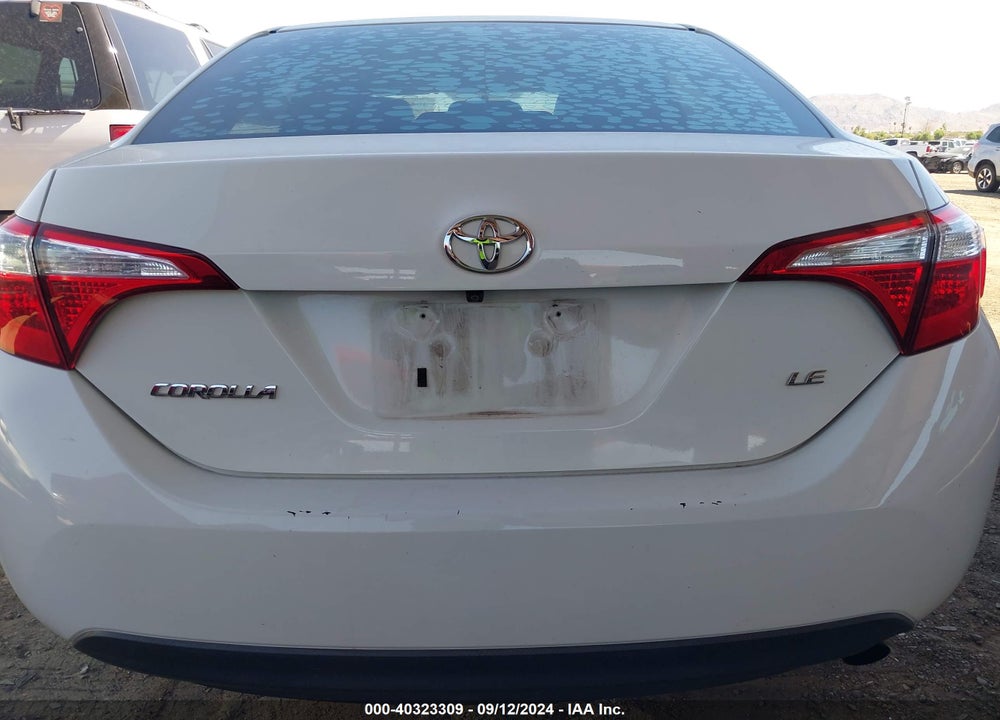 2016 TOYOTA COROLLA LE VIN: 5YFBURHE7GP367835