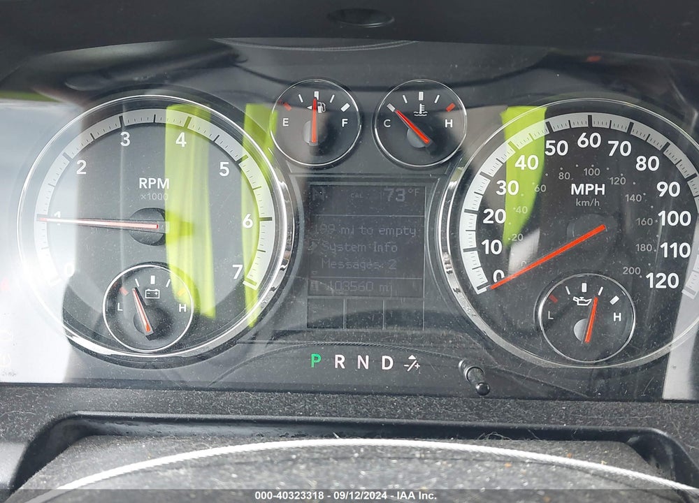2009 DODGE RAM 1500 SLT/SPORT/TRX VIN: 1D3HB13T49S733024