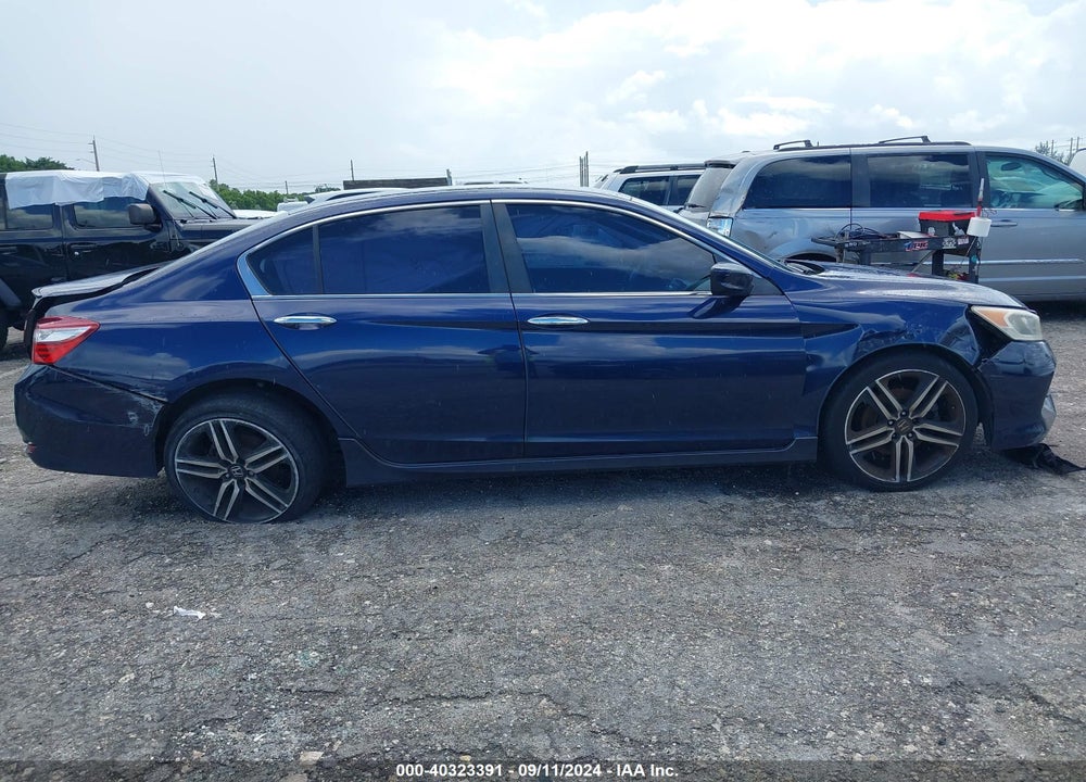 2016 HONDA ACCORD SPORT VIN: 1HGCR2F52GA121734