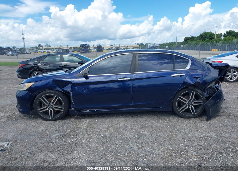 2016 HONDA ACCORD SPORT VIN: 1HGCR2F52GA121734