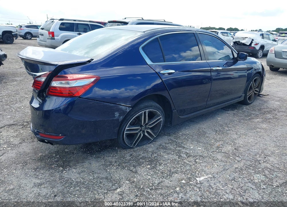 2016 HONDA ACCORD SPORT VIN: 1HGCR2F52GA121734