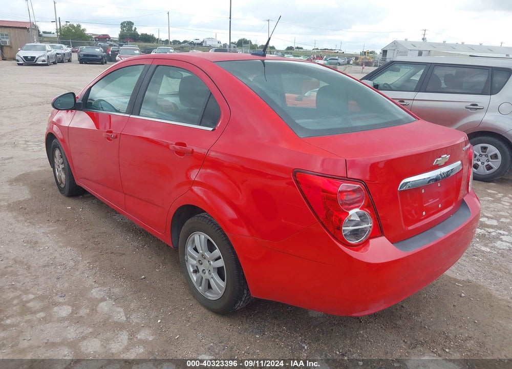 2013 CHEVROLET SONIC LT AUTO VIN: 1G1JC5SH5D4126700