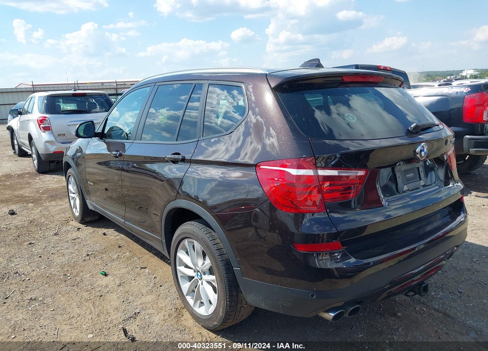 2015 BMW X3 XDRIVE28I VIN: 5UXWX9C59F0D60489