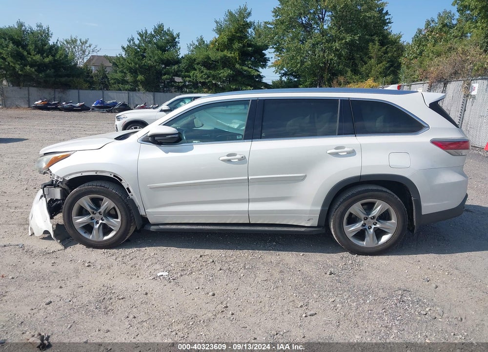 2014 TOYOTA HIGHLANDER LIMITED PLATINUM V6 VIN: 5TDDKRFH6ES012512