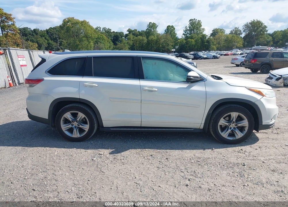 2014 TOYOTA HIGHLANDER LIMITED PLATINUM V6 VIN: 5TDDKRFH6ES012512