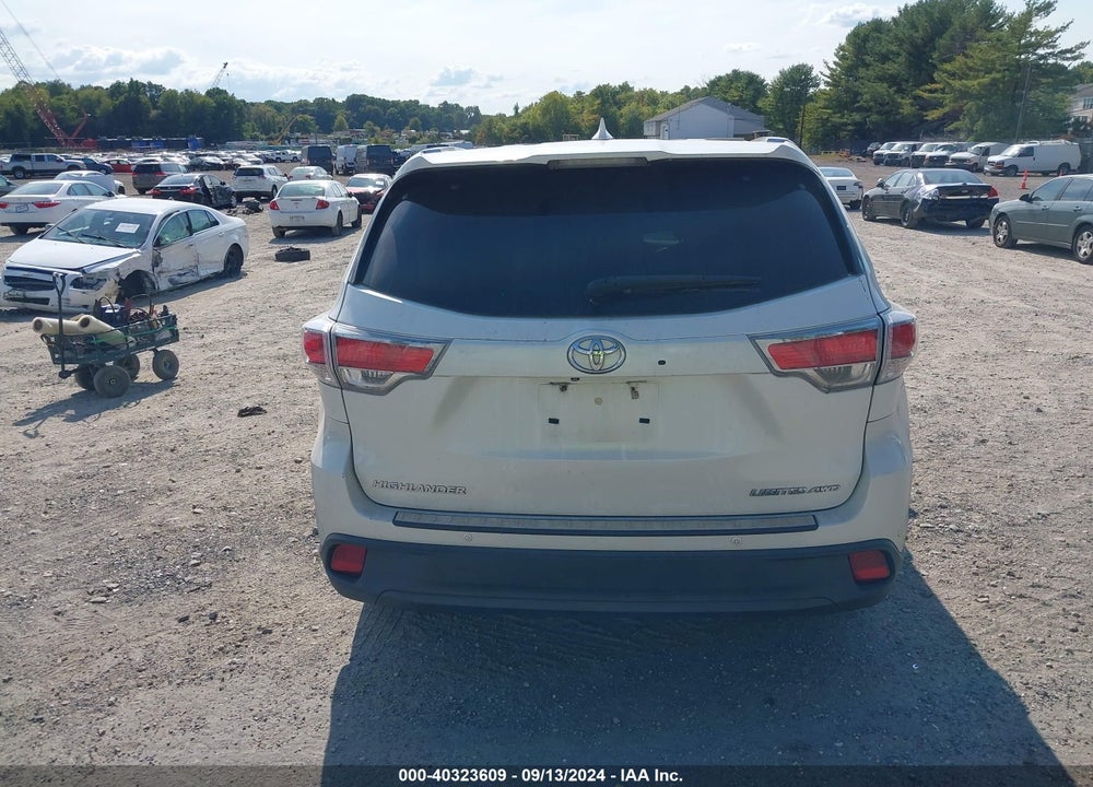 2014 TOYOTA HIGHLANDER LIMITED PLATINUM V6 VIN: 5TDDKRFH6ES012512