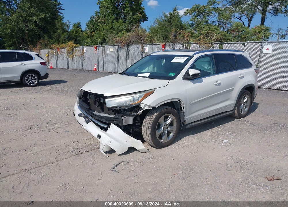 2014 TOYOTA HIGHLANDER LIMITED PLATINUM V6 VIN: 5TDDKRFH6ES012512