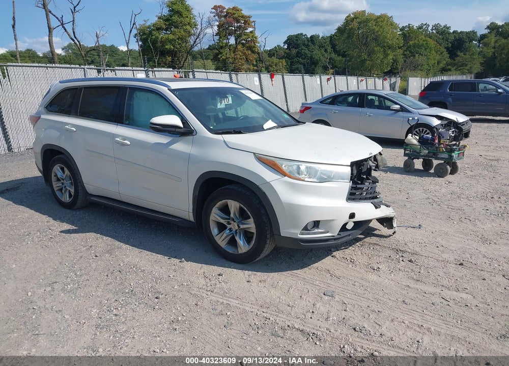 2014 TOYOTA HIGHLANDER LIMITED PLATINUM V6 VIN: 5TDDKRFH6ES012512
