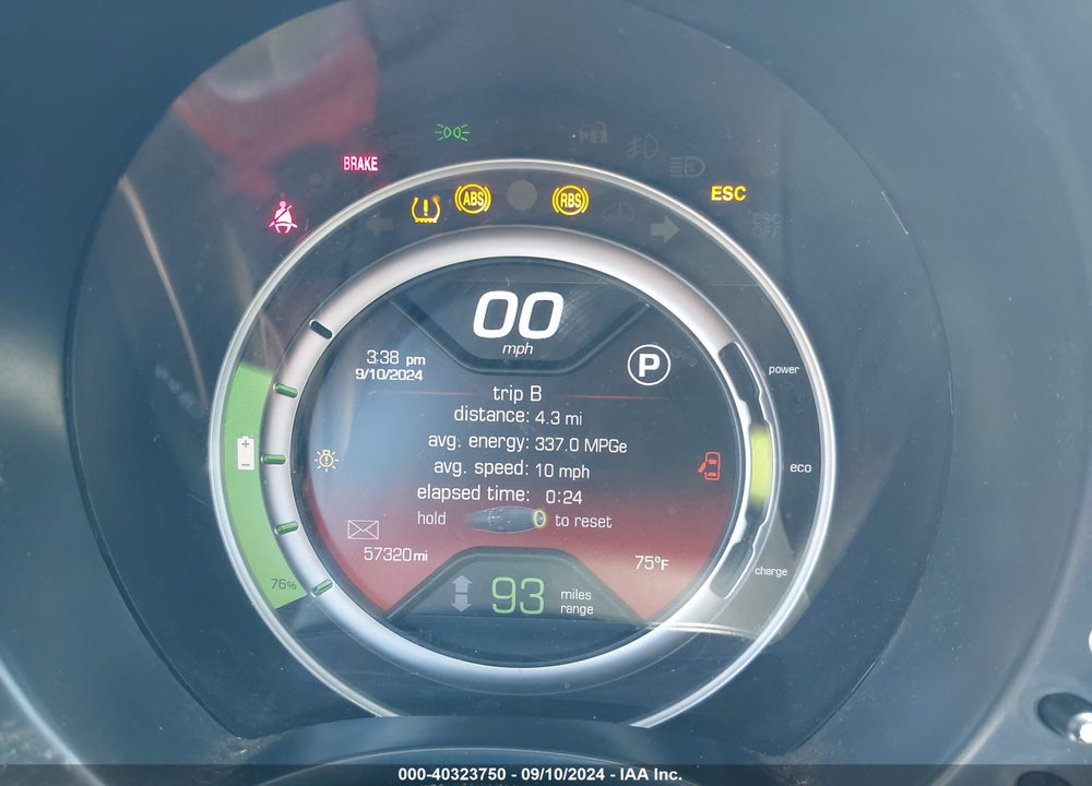 2015 FIAT 500E BATTERY ELECTRIC VIN: 3C3CFFGE5FT681627