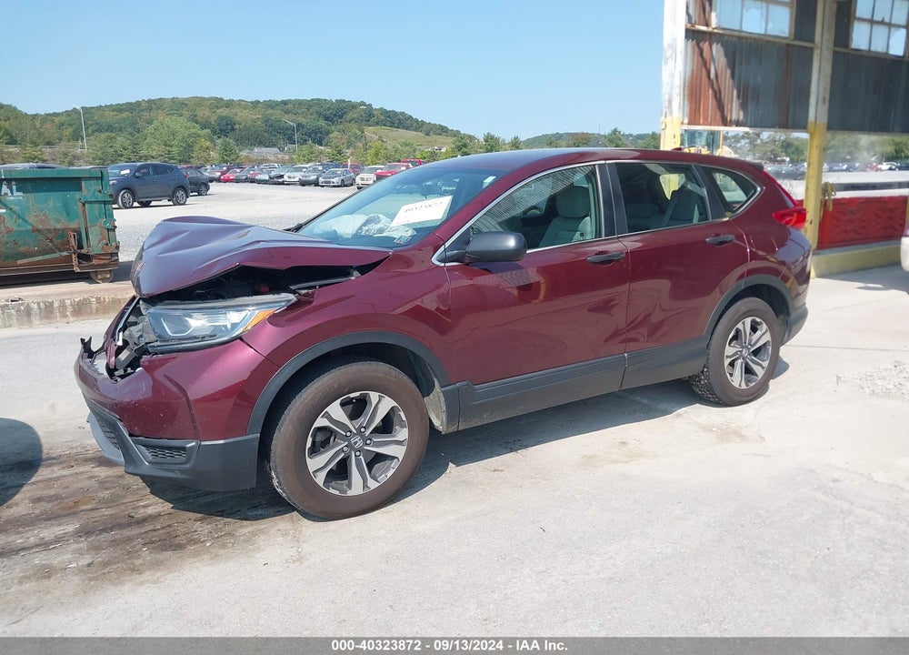 2017 HONDA CR-V LX VIN: 2HKRW6H39HH221182