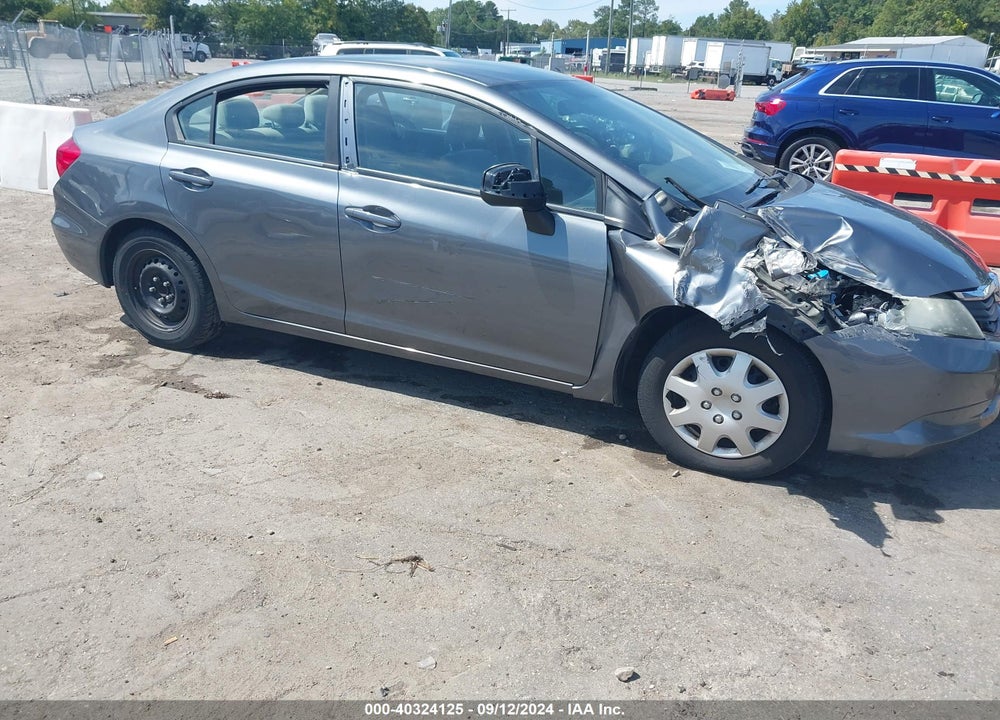 2012 HONDA CIVIC LX VIN: 19XFB2F55CE392293