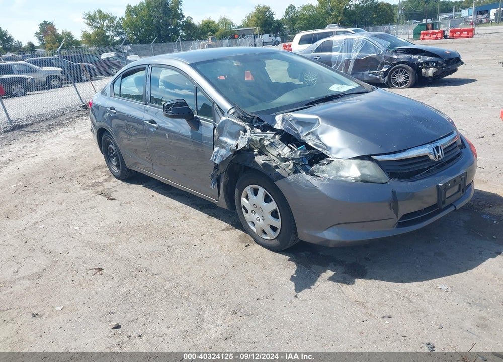 2012 HONDA CIVIC LX VIN: 19XFB2F55CE392293