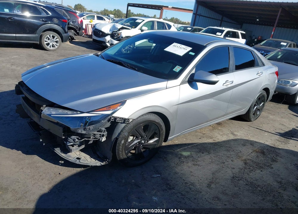 2021 HYUNDAI ELANTRA SEL VIN: 5NPLM4AG7MH038080