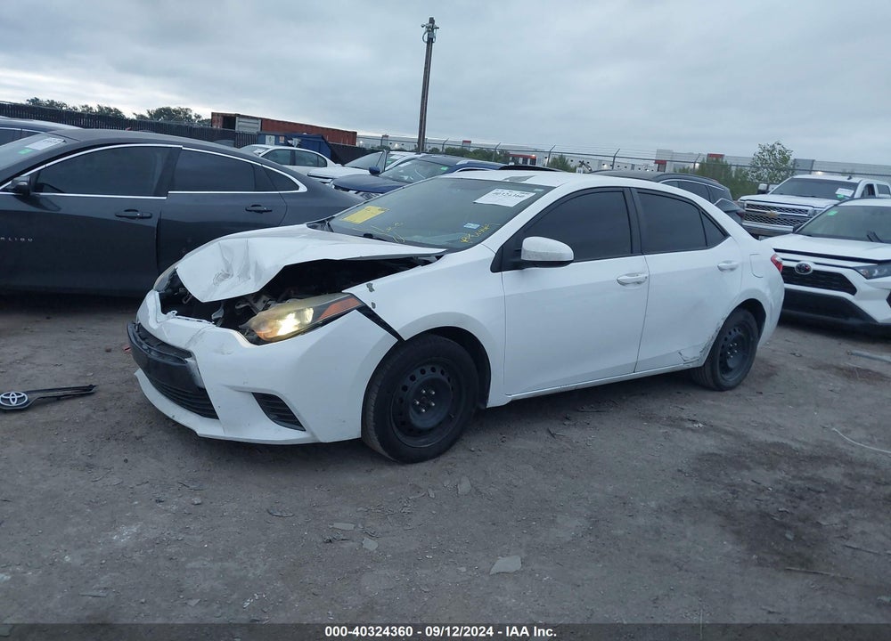 2015 TOYOTA COROLLA LE VIN: 5YFBURHE9FP244262