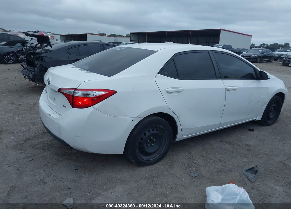 2015 TOYOTA COROLLA LE VIN: 5YFBURHE9FP244262