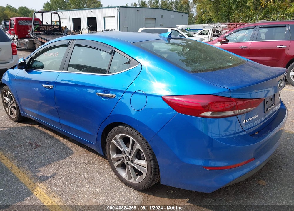 2017 HYUNDAI ELANTRA VIN: KMHD84LF3HU268364