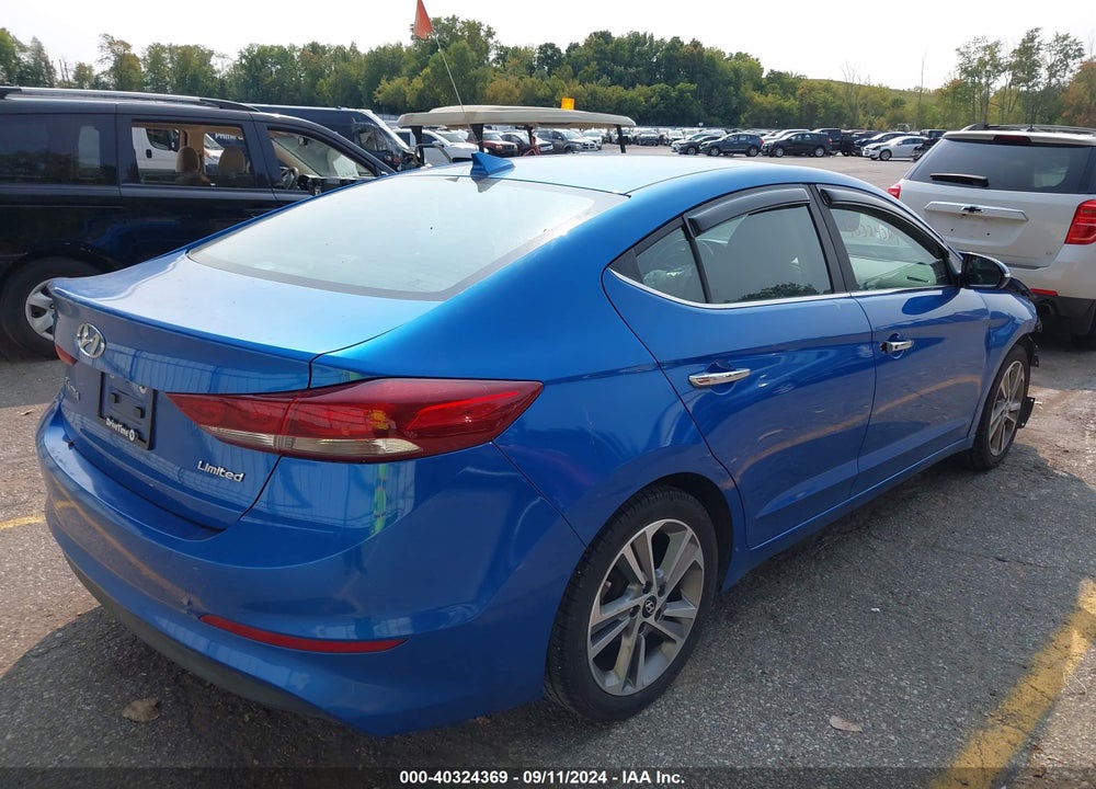 2017 HYUNDAI ELANTRA VIN: KMHD84LF3HU268364
