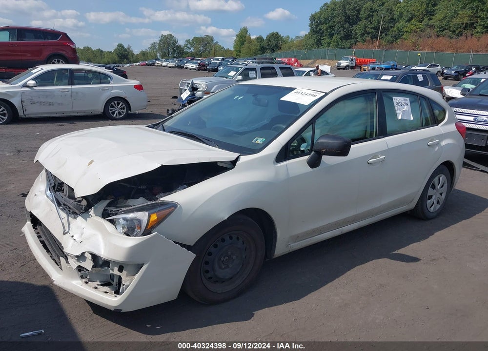 2016 SUBARU IMPREZA 2.0I VIN: JF1GPAA64G8239670