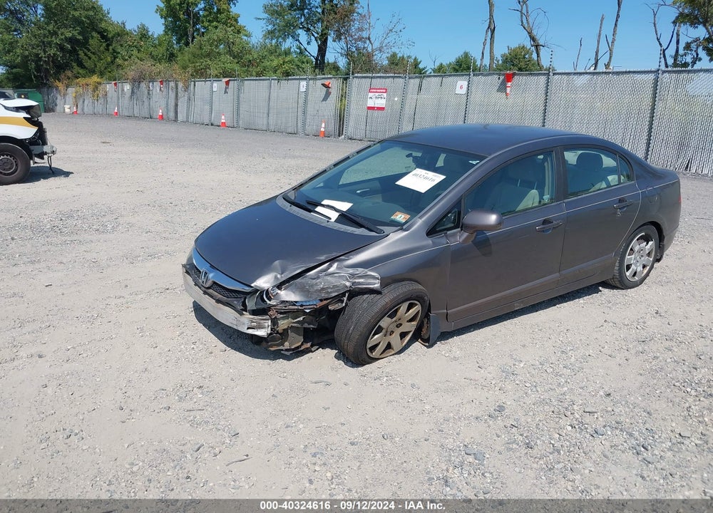 2009 HONDA CIVIC LX VIN: 19XFA165X9E017411